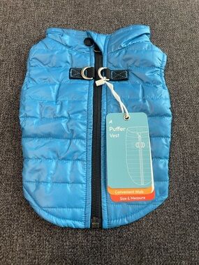 Gooby Small Puffer Vest Coat for Dogs